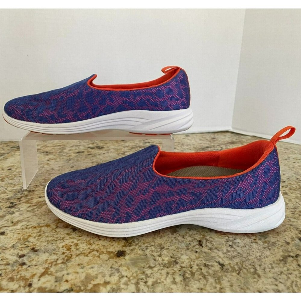 Vionic 331 Hydra Mesh Slip-Ons Purple & Orange, Women's 9W